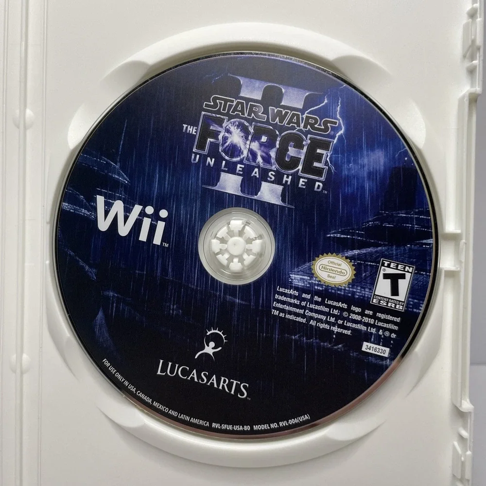 Lot of 2 – Star Wars: The Force Unleashed I & II (Nintendo Wii) – Complete